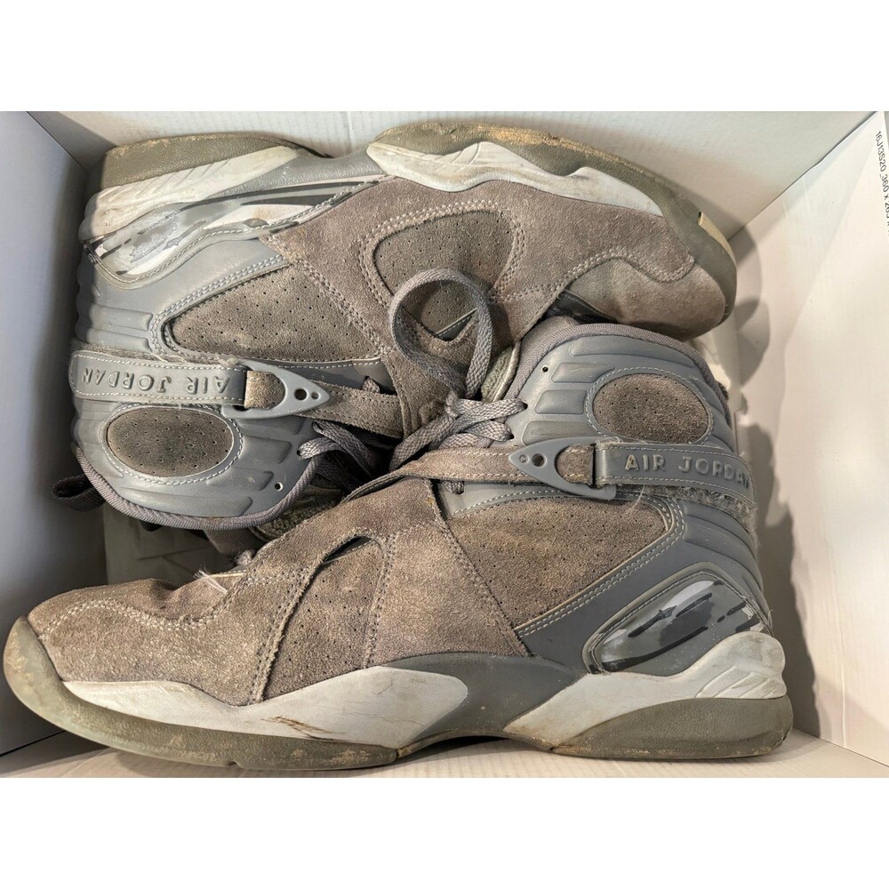 Men’s Air Jordan Retro 8 Cool Grey-Size 11.5